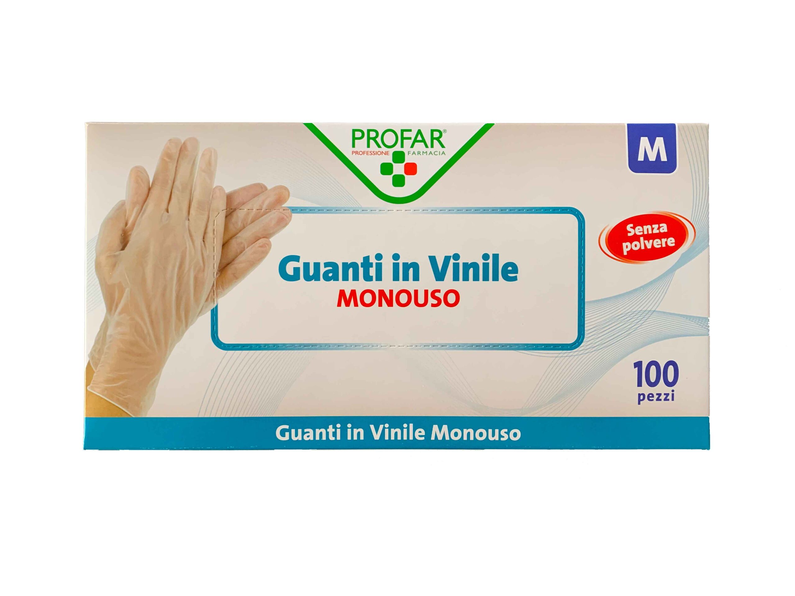VinylPro guanti monouso in vinile senza polvere 100 pezzi